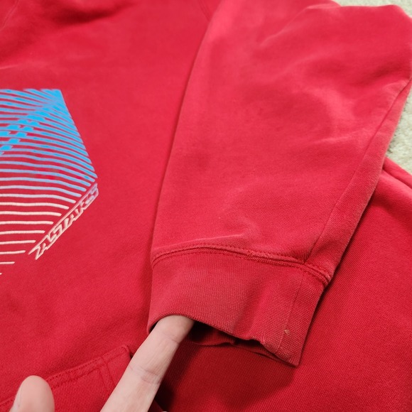 Vintage Alpine Stars Hoodie Men 2XL Y2K Motocross Heavy Cotton Red Dirtbike 90s - Picture 6 of 12